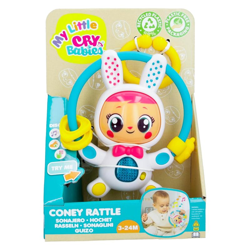 Muñeco sonajero Coney Rattle My Little Cry Babies - Más de 3 años