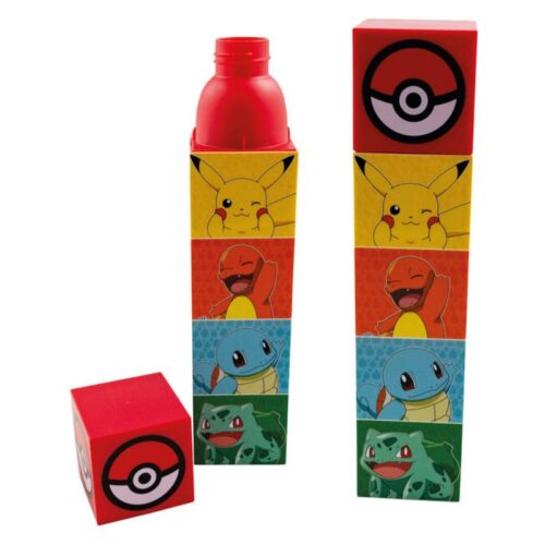 Cantimplora Pokemon 650ml Pikachu y los iniciales de Kanto