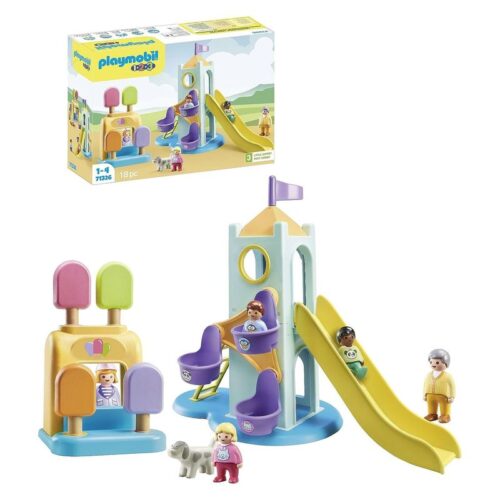 Playmobil 123 71326 paqque infantil de aventuras con cabina de helados – Más de 1 año