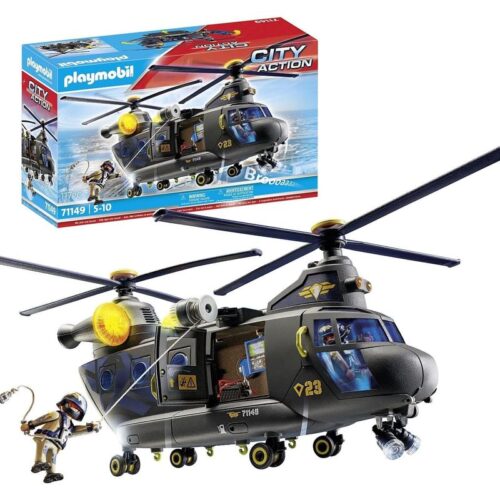Playmobil City Action 71149 helicóptero con luces y sonidos fuerzas especiales – Más de 5 años