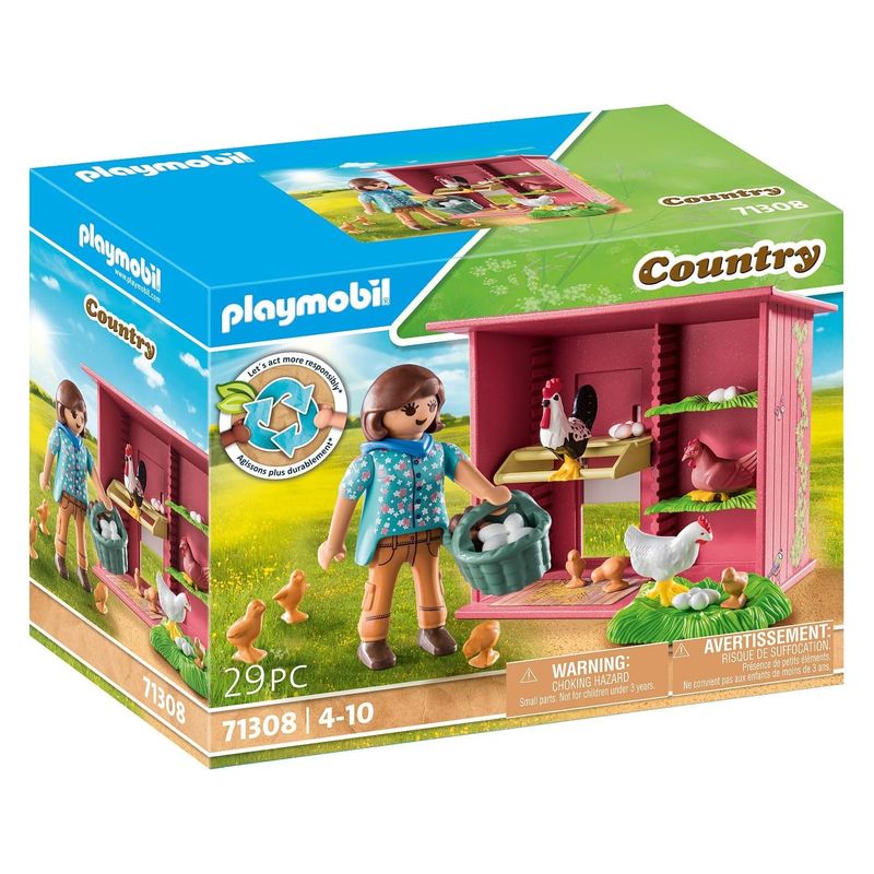 Playmobil Country 71308 gallinero con gallos, gallinas y accesorios - Más de 4 años - Imagen 2
