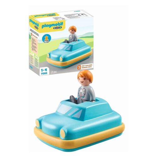 Playmobil 123 71323 Coche de juguete interactivo con motor de volante – Más de 1 año