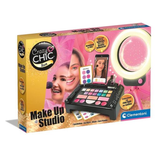 Estuche de maquillaje Crazy Chic Teen Make Up Studio Clementoni 18744