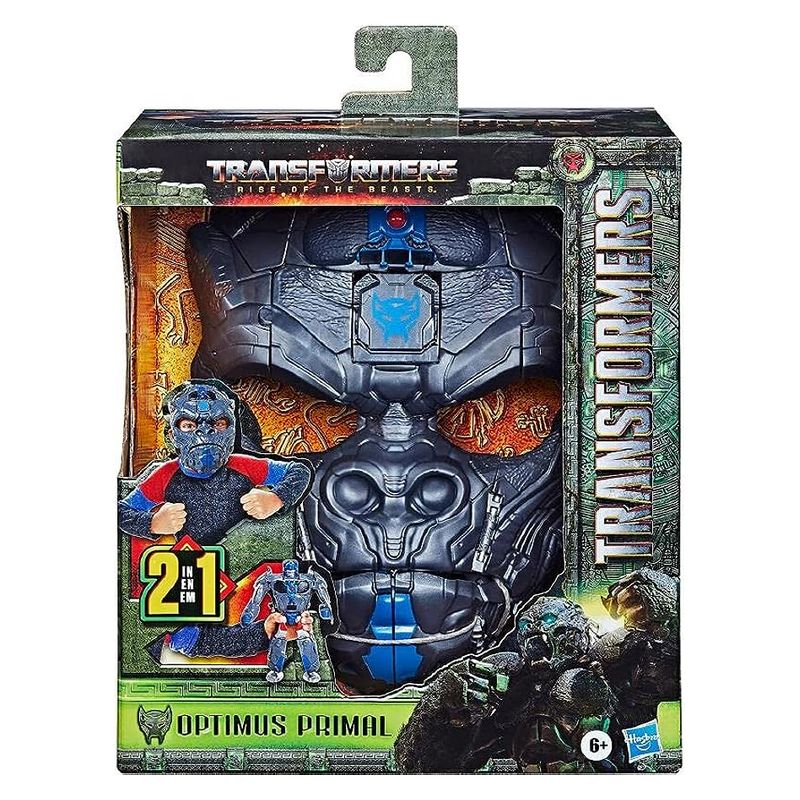 Máscara/Figura Optimus Primal 22,5cm Transformers El Despertar de las bestias - Más de 6 años - Imagen 2