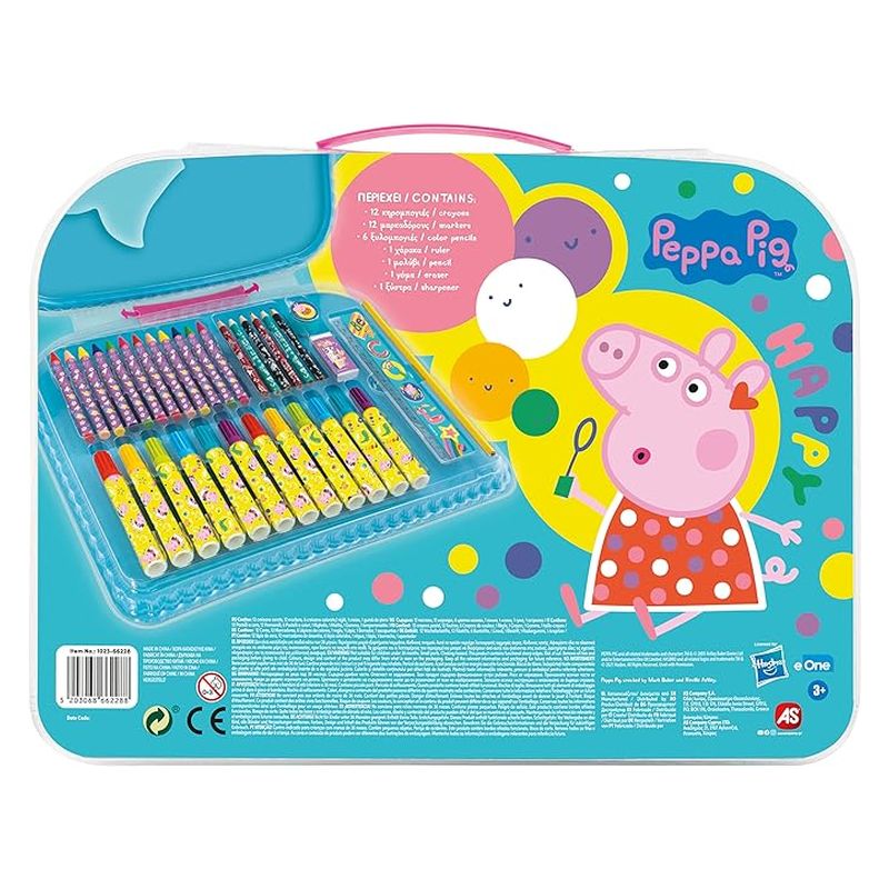 Set manualidades Peppa Pig con cera, rotuladores, lápiz y material escolar - Imagen 3