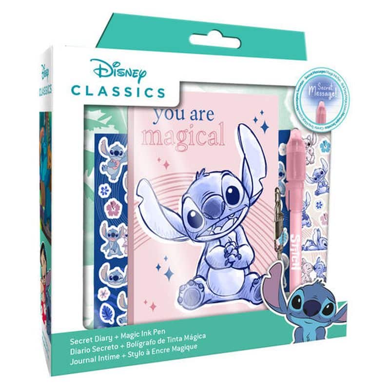 Diario con boligrafo mágico Stitch Disney ST00012 KIDS EURO