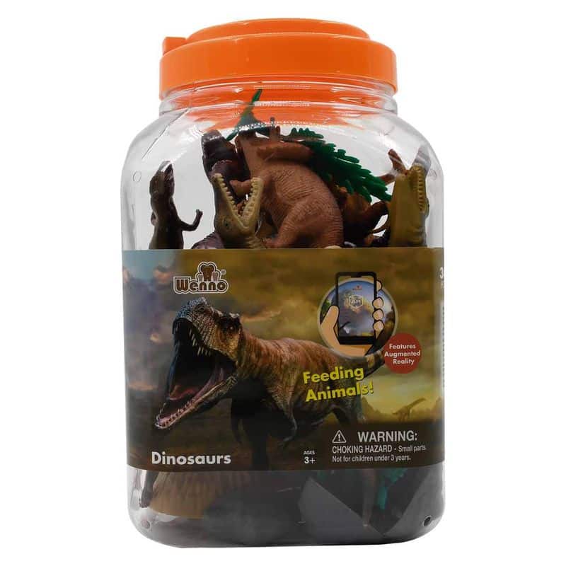 Cubo de juguete con 40 piezas de Dinosaurios 23-688 - Imagen 2