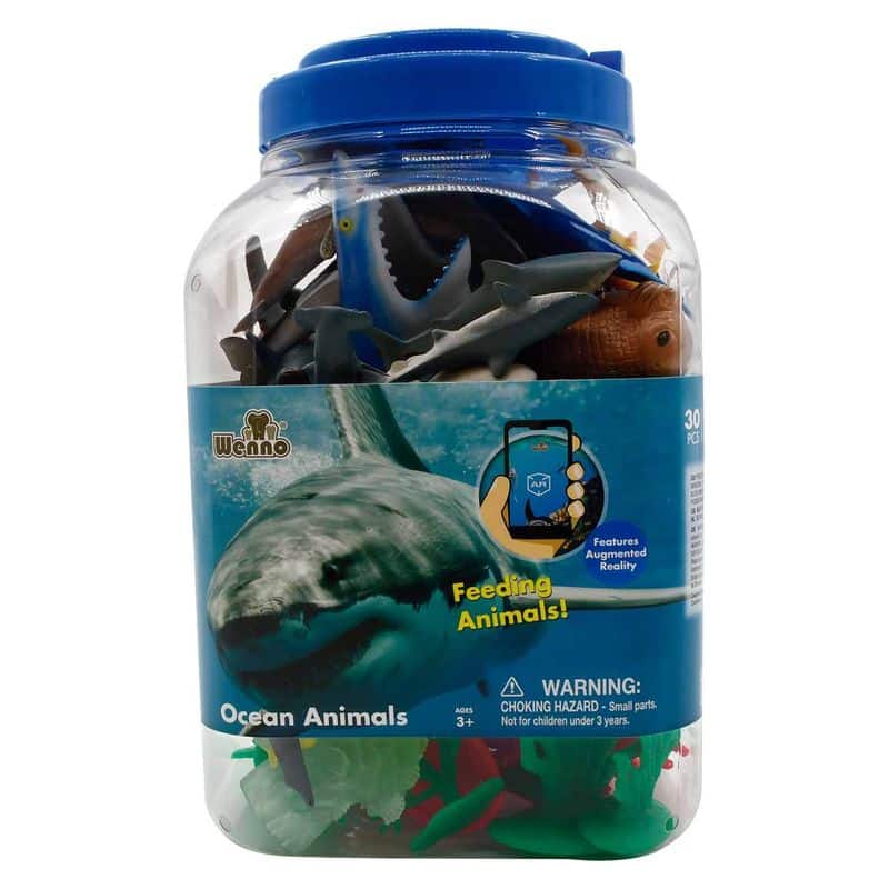 Cubo de juguete con 40 piezas de Animales Marinos 23-689 - Imagen 2