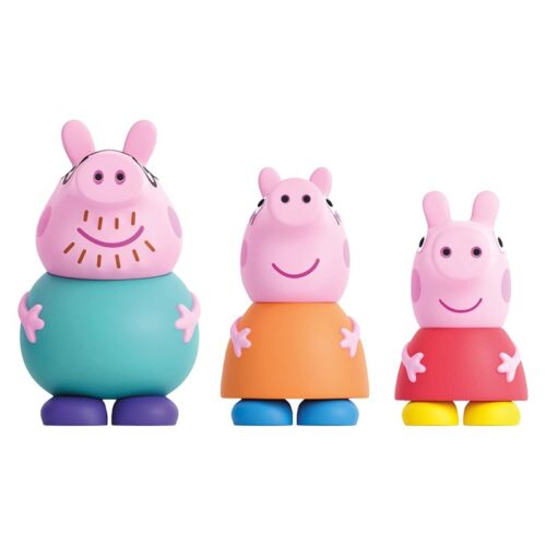 Set de figuras de Peppa Pig para el baño con papa, mamá y Peppa – Más de 1 año