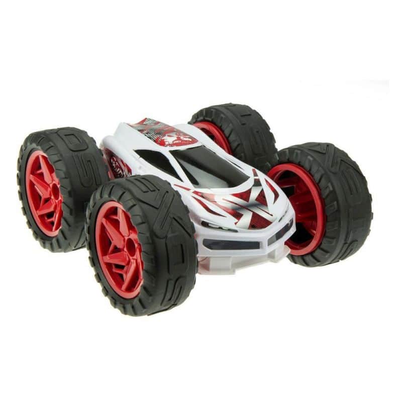 Coche de juguete a control remoto Xtreme Wheelie blanco y rojo