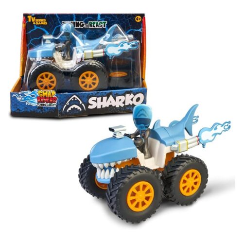 Moto de carreras de juguete con forma de tiburón Swap Riders SHARKO – Más 4 de años