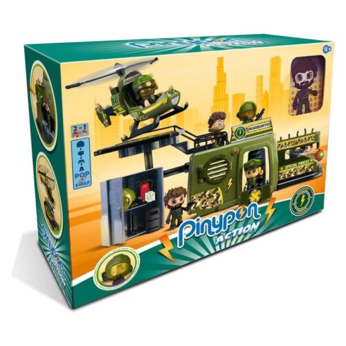 Set de juguetes de acción Pinypon Action base de las Fuerzas Especiales – Más de 4 años