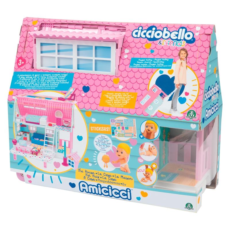 Casa de los bebés Amicicci rosa y verde pastel con accesorios - Más de 3 años - Imagen 2