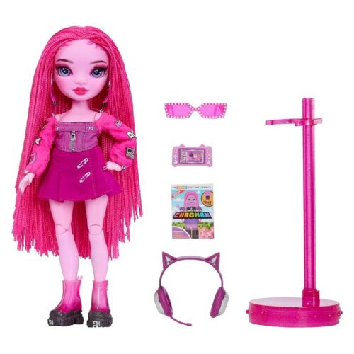 Muñeca Rainbow High Shadow Series 3 Pinkie moda rosa y accesorios – Más de 12 años