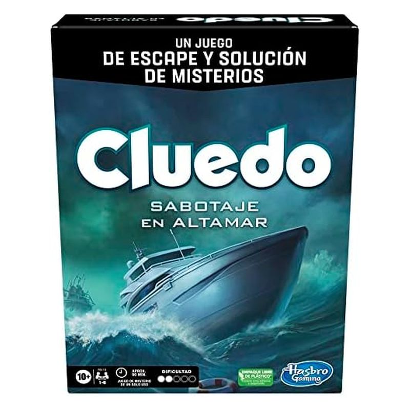 Juego de mesa cooperativo Cluedo Sabotaje en alta mar F6110 Hasbro - Más de 10 años