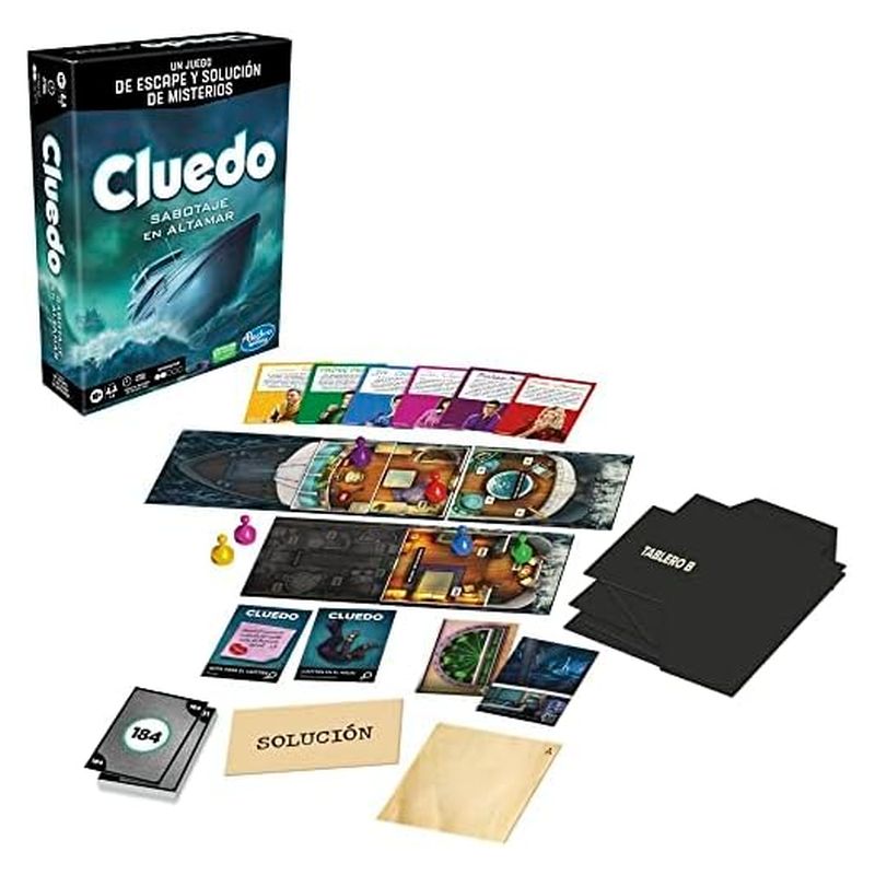 Juego de mesa cooperativo Cluedo Sabotaje en alta mar F6110 Hasbro - Más de 10 años - Imagen 2