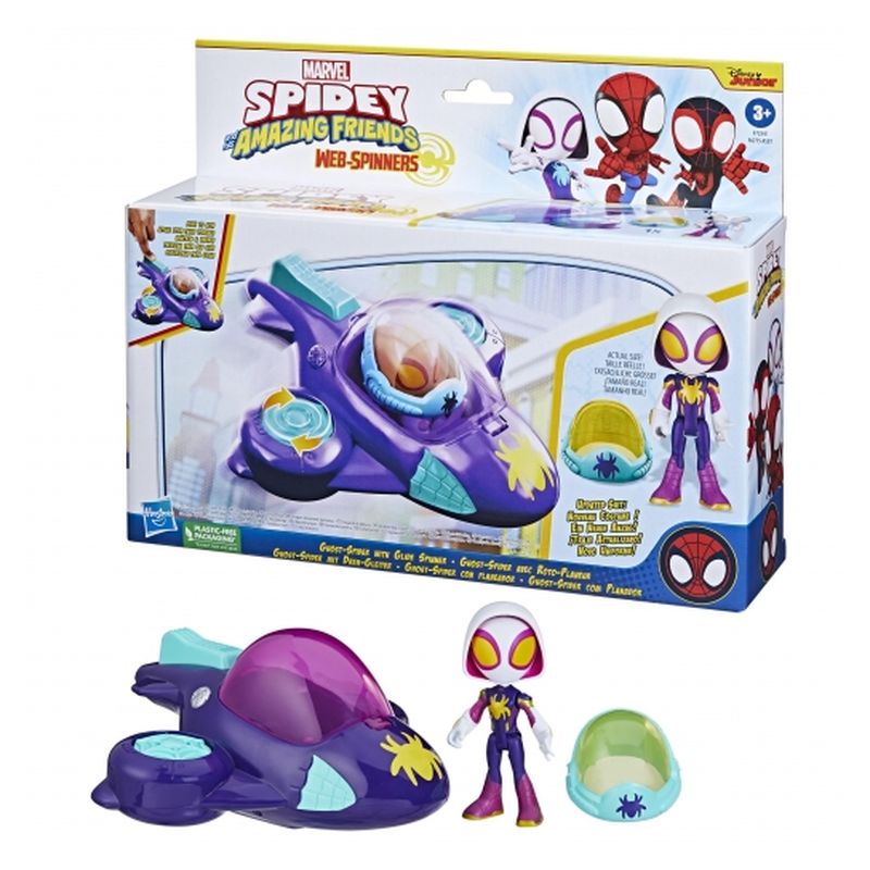 Web-Spinners vehículo, figura y casco Spidey y sus increíbles amigos - Más de 3 años - Imagen 2