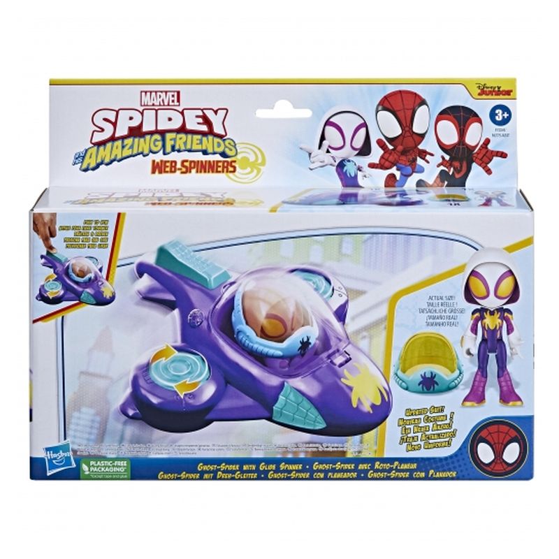 Web-Spinners vehículo, figura y casco Spidey y sus increíbles amigos - Más de 3 años - Imagen 3