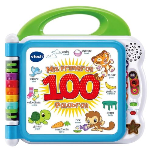 Libro educativo interactivo VTech mis primeras 100 palabras bilingüe – Más de 1 año
