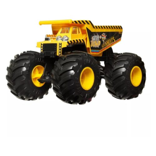Hot Wheels Monster Truck Vehículo Gotta Dump Diecast escala 1:24 – Más de 3 años