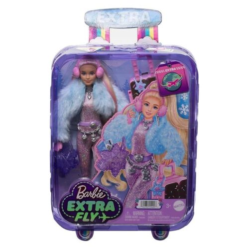 Barbie extra fly viajes con accesorios y maleta con forma de helado HPB16