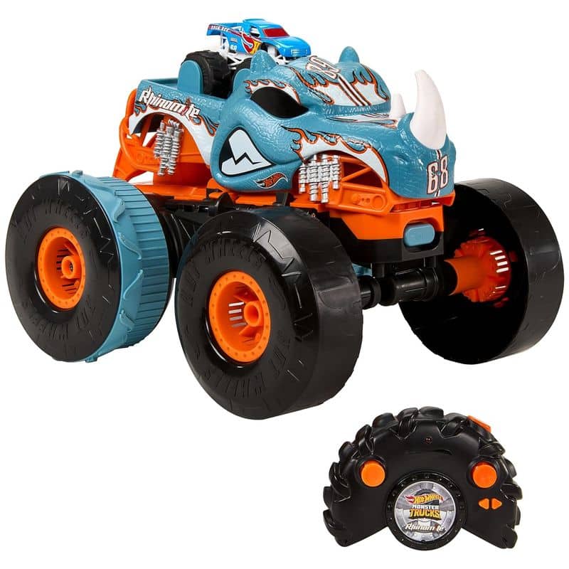 Coche Hot Wheels vehículo Rhinomite transformable radiocontrol HPK27 - Imagen 2