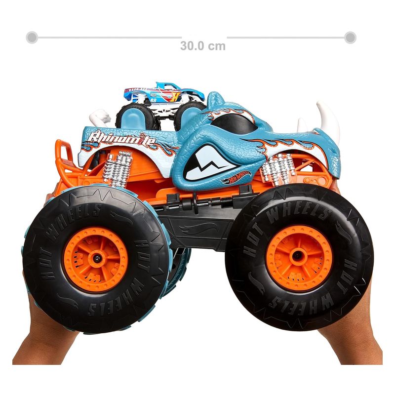 Coche Hot Wheels vehículo Rhinomite transformable radiocontrol HPK27 - Imagen 3