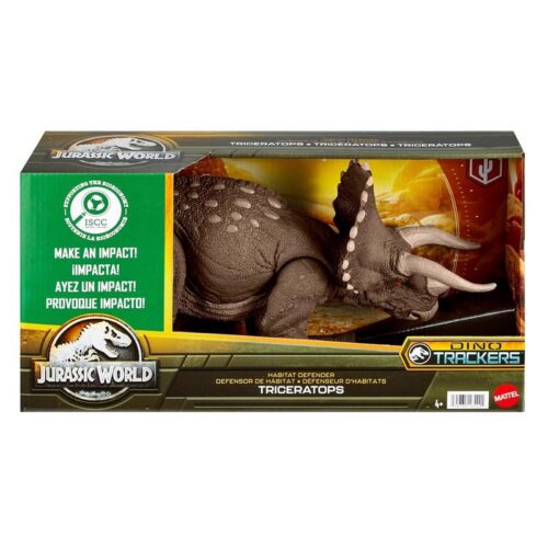 Jurassic World Dino Trackers Triceratops defensor del habitat HPP88
