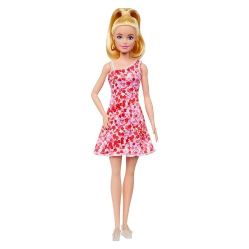 Muñeca Barbie Fashionista con vestido de flores rosas HJT02 Mattel – Más de 3 años