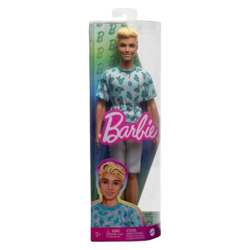 Muñeco Ken Fashionista camisa celeste de captus articulado 30cm HJT10