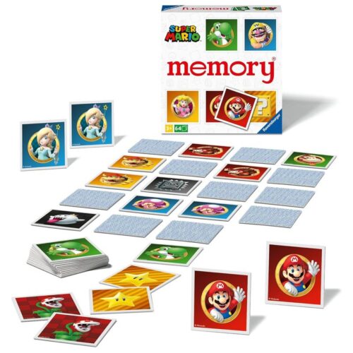 Juego de mesa Memory Super Mario con 64 tarjetas Ravensburger – Más de 3 años