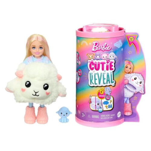 Muñeca articulada Barbie Chelsea Cutie Reveal con disfraz de oveja – Más de 3 años