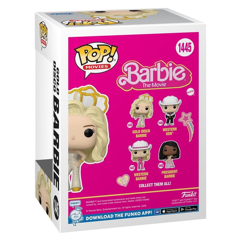 Funko Pop! Movies 1445 Barbie figura Barbie Gold Disco - Más de 3 años - Imagen 3