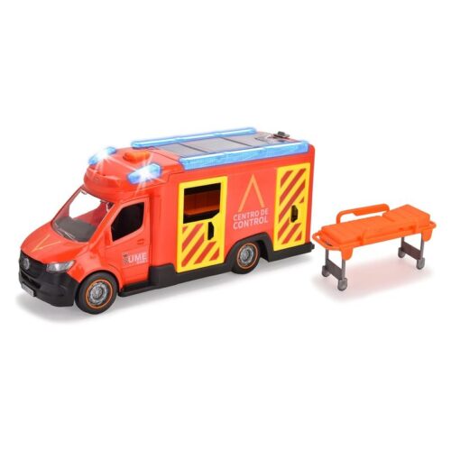 Camión Mercedes de la UME centro de control de emergencias luz y sonido