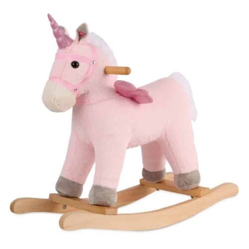 Caballo Balancín Unicornio Rosa Fantasía 23-638 JUGUETOON