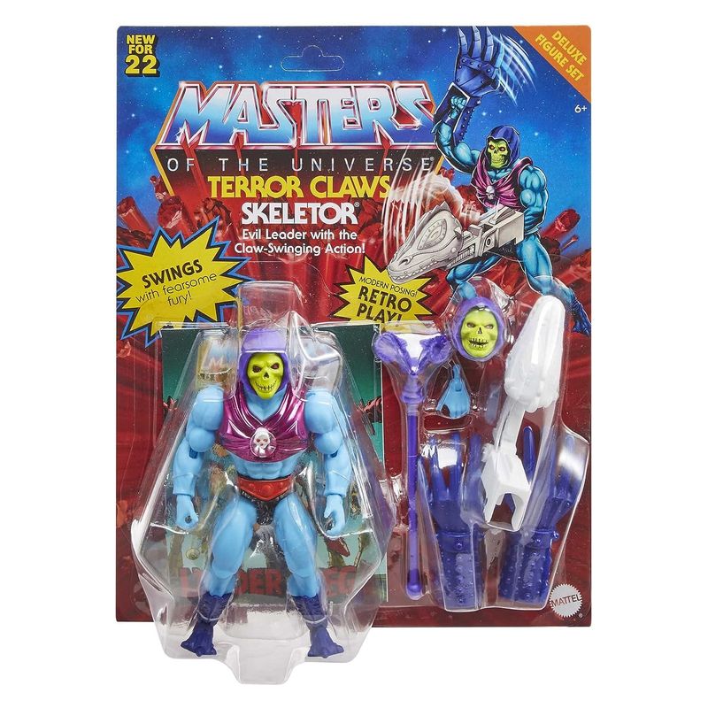 Figura acción Masters of the Universe Origins Skeletor garra del terror - Imagen 3