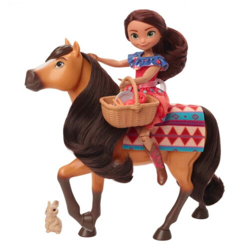Muñeca Lucky con caballo Spirit picnic HHR35 Mattel