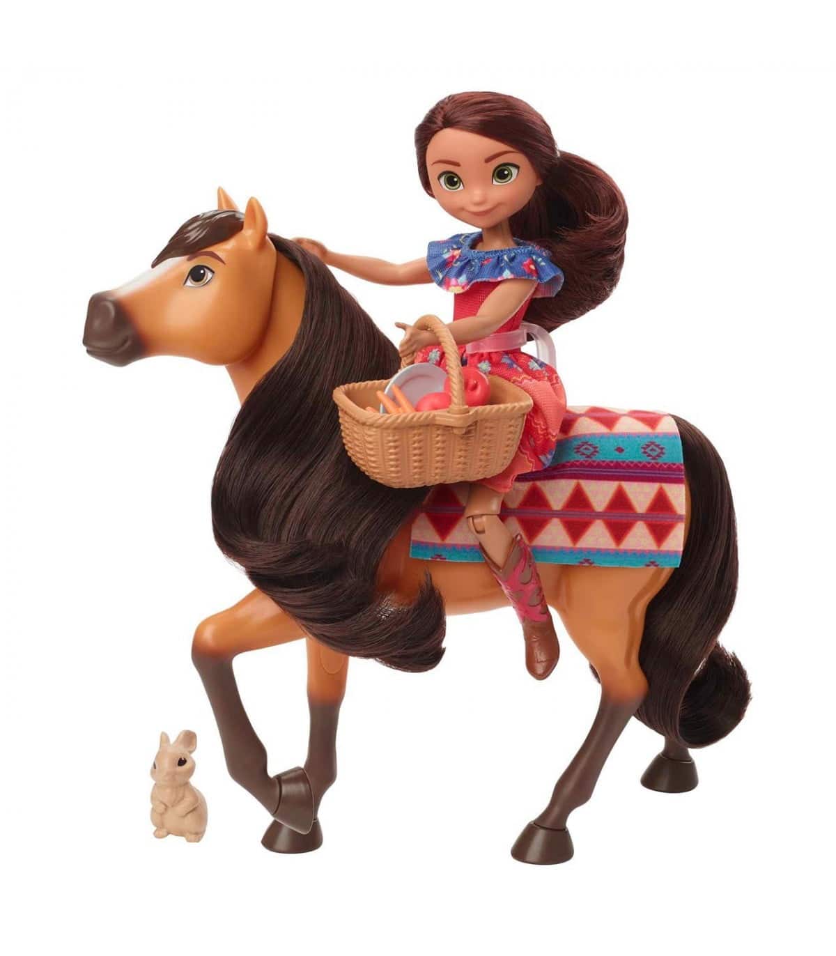 Muñeca Lucky con caballo Spirit picnic HHR35 Mattel