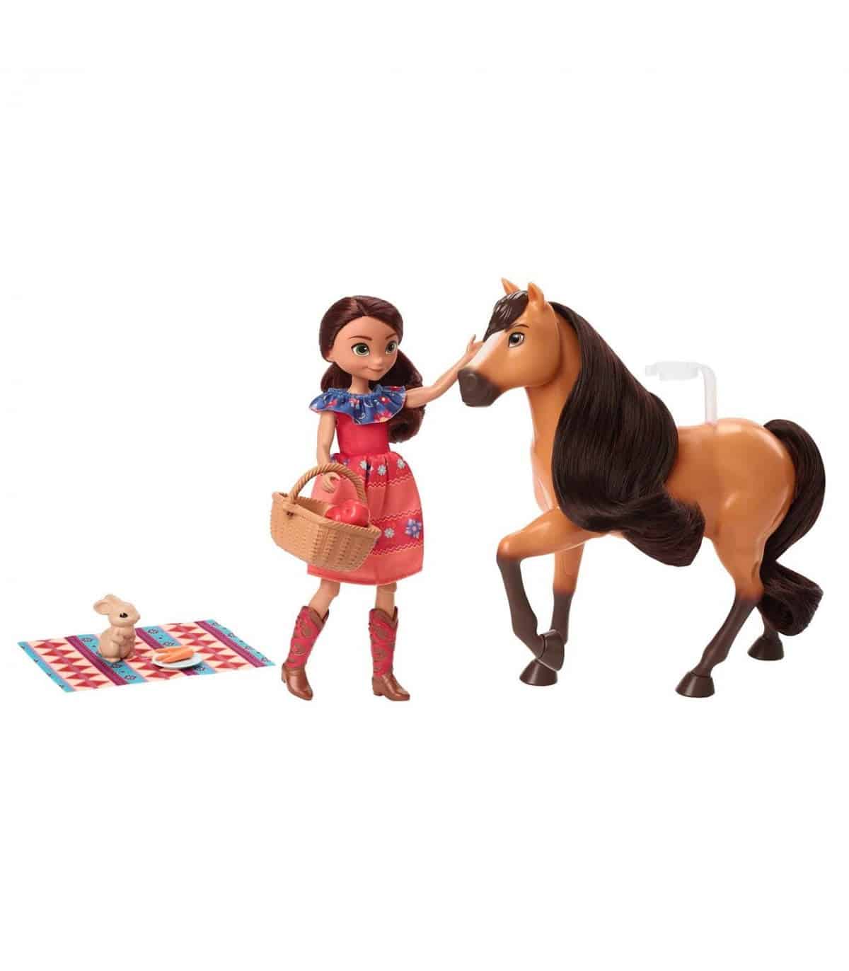 Muñeca Lucky con caballo Spirit picnic HHR35 Mattel - Imagen 3
