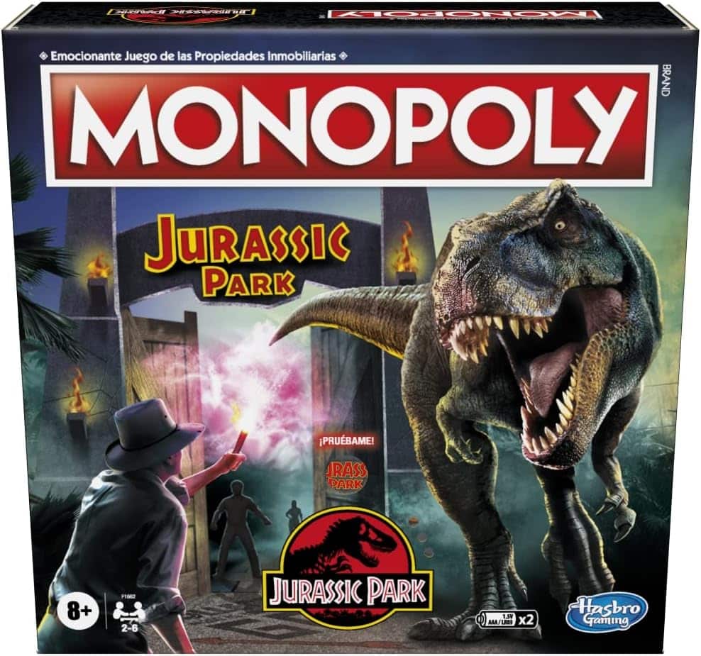 Juego de estrategia Monopoly edición Jurassic Park F1662 HASBRO - Imagen 2