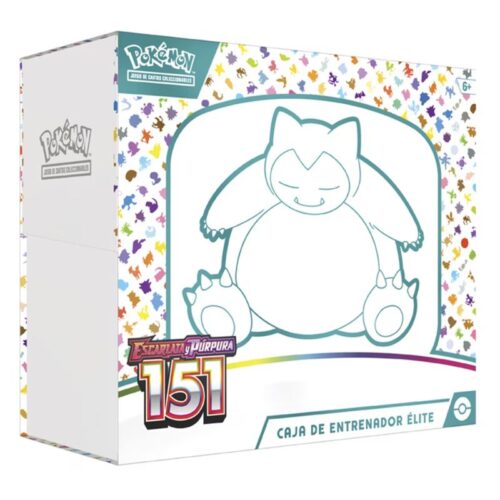 Caja de entrenador élite Snorlax Pokémon Escarlata y Púrpura 151