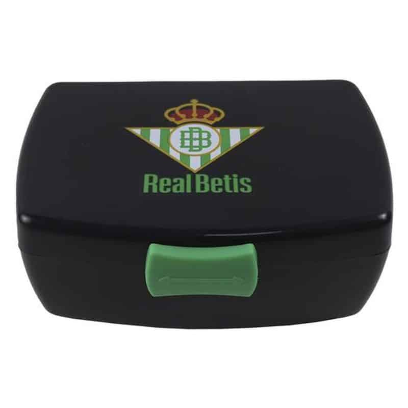 Fiambrera escolar Real Betis Balompié con escudo y cierre de seguridad