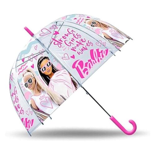 Paraguas manual infantil Barbie de 46cm Strong Girls Make Waves
