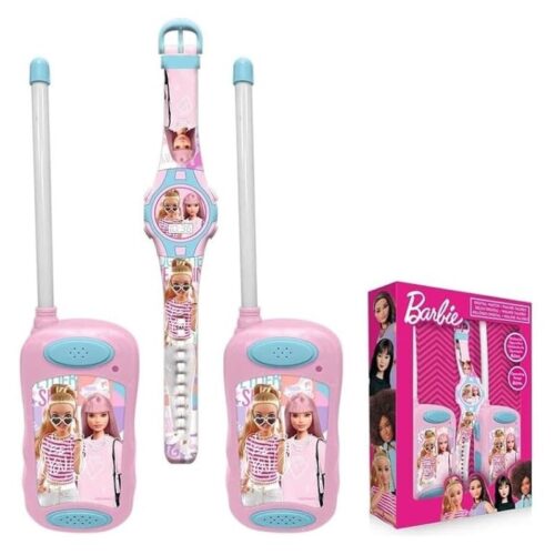 Reloj digital Barbie con doble walkie talkie rosa BB00020 KIDS EUROS