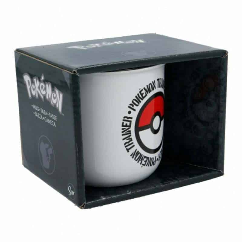 Taza de cerámica blanca para el desayuno con pokeball de Pokémon 00468