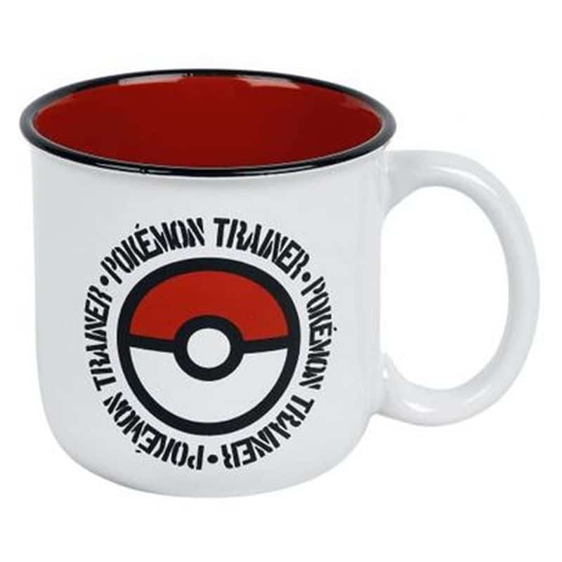 Taza de cerámica blanca para el desayuno con pokeball de Pokémon 00468 - Imagen 2