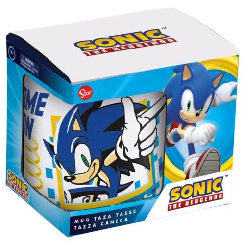 Taza de cerámica para el desayuno con ilustraciones de Sonic 8465