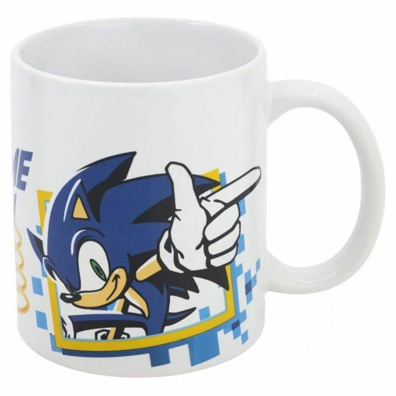 Taza de cerámica para el desayuno con ilustraciones de Sonic 8465 - Imagen 2