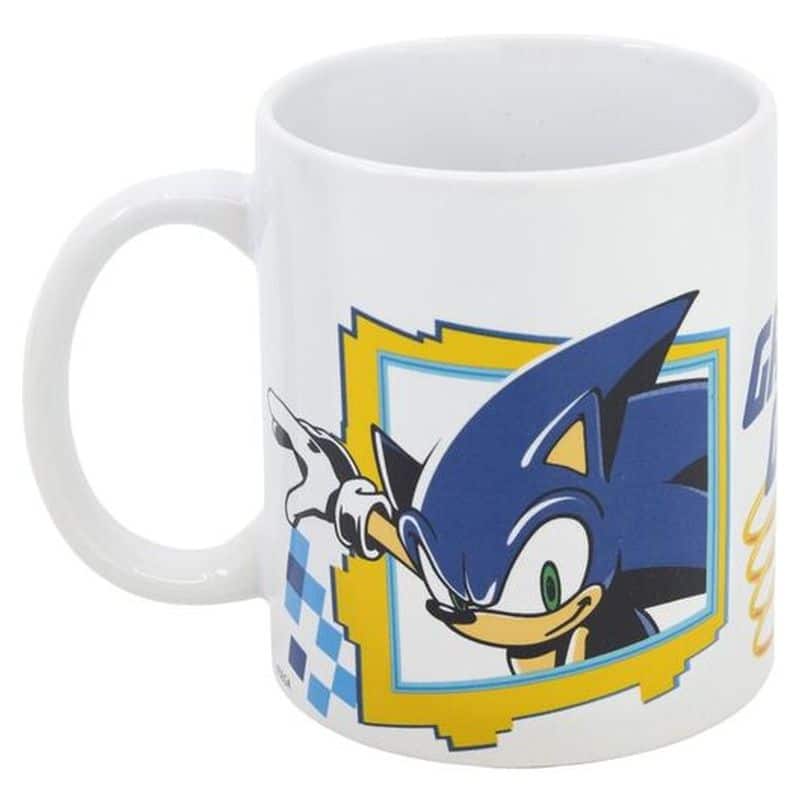 Taza de cerámica para el desayuno con ilustraciones de Sonic 8465 - Imagen 3