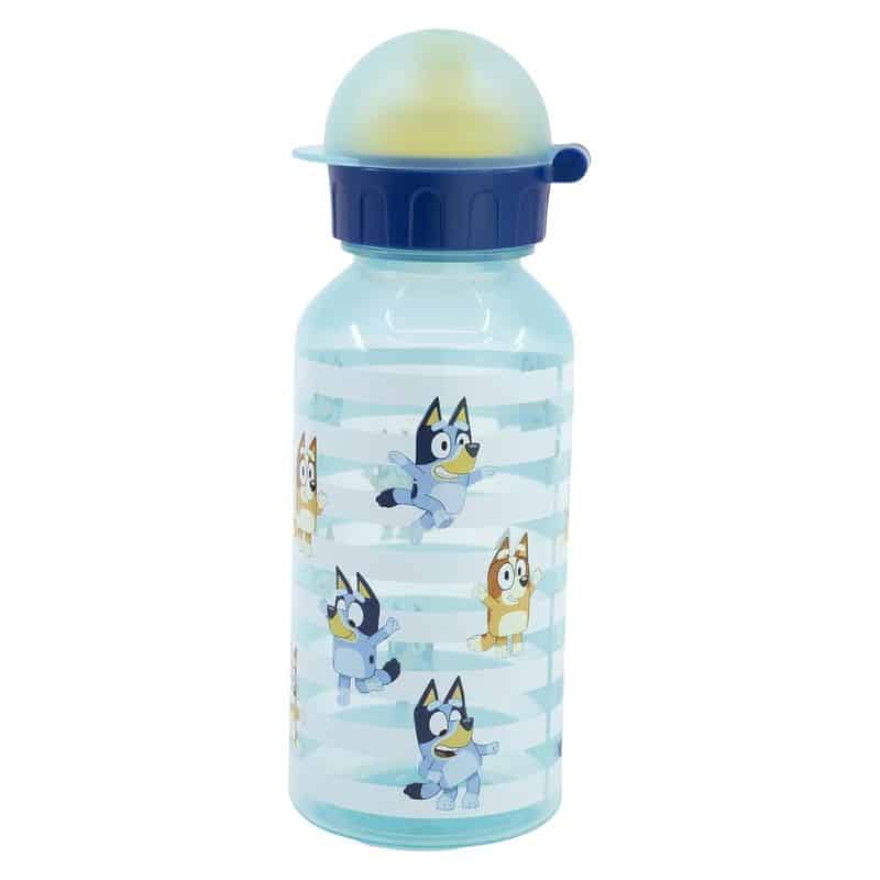 Botella de plástico reutilizable Bluey plástico con tapa 370ml - Imagen 2